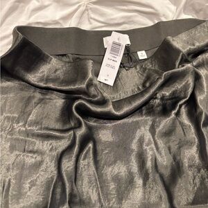 Aritzia Babaton Slip Maxi Skirt in Dark Olive